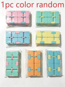 1PC Teenager Brain Teaser Cube, Fidget Toy For Mind Training And Stress Relief, Puzzle Magic Cube, Creative Infinite Cube, Macaron Candy Color, Finger Exercise Stress Relief - Multicolor - View 11