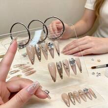 1 Set Transparent Acrylic Nail Art Display Book, Portable Nail Polish Color Storage Board, Nail Art Display Board, Fake Nail Color Storage Book - Multicolor - View 8