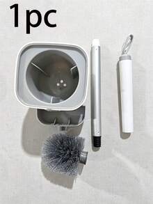 1pc Wall-Mounted Toilet Brush With Base, Long-Handled Cleaning Brush, Essential Toilet Cleaning Tool For Dormitories And Home Bathrooms, Bathroom Accessories, Bathroom Decorations, Toilet Cleaning Tools, Toilet Accessories, Bathroom Supplies. - Multicolor - View 11