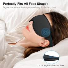100% Light Blocking Sleep Masks For Men&Women-Zero Eye Pressure Mask |   3D Ergonomic Design Eye Movement And Eyelash Friendly, Ultra Comfortable Blindfold For Sleeping, Nap/Travel Essentials - Black-1pc - View 4