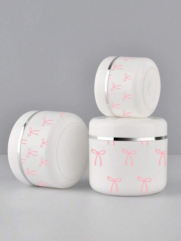 20g/50g/100g Empty Cosmetic Jars, Refillable Travel Toiletries Containers, DIY Mask Bottles With Lids, Leak-Proof Travel Accessories, With Makeup Brush, Suitable For Face Cream, Eye Cream, Lotion And Other Cosmetic Packaging Bottles, Ointment Bottles, Mask Bottles, Empty Portable Face Cream Jars, Travel Bottles, Travel Essentials, Fitness And Study Supplies, Vacation And Camping Essentials.