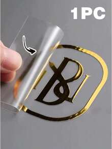 Custom Gold Foil UV DTF Stickers, Metallic Gold & Silver Heat Transfer Decals, Personalized Wedding Logo Labels, Transparent Waterproof Packaging Stickers, Suitable For Gift Boxes, Invitations, Party Supplies, Handmade Crafts, Candle Packaging, DIY Projects, Small Business Branding - Multicolor - View 35