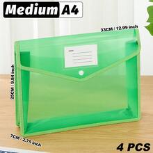 A4/B5/FC Back-To-School Must-Have | Transparent Snap-Button Expanding File Bag,Multi-Color Durable PP Accordion Pocket,Lightweight Waterproof Organizer For Students&Office,Cute Stationery Storage For Campus,Daily Commute, Study Group,Travel - Landscape - View 56