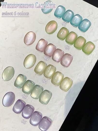 12ml Seri Mata Kucing Buah Warna Mencolok Lapisan Ganda Manik Kaca Gel Kuku Mata Kucing Untuk Salon Kecantikan Pemutih Profesional Sepanjang Musim Manik Kaca Produk Manikur Gel DIY