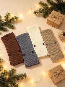 Children's Knitted Winter Scarf, Unisex, Warm Wool Material - Multicolor - View 4