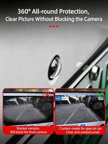 5 PIEZAS/8 PIEZAS/10 PIEZAS Protector de Cámara Panorámica 360° para Coche, Película Protectora de Lente de Cámara de Reversa, Protector de Lente de Coche a Prueba de Polvo Anti-Rayaduras Anti-Colisión, Alta Definición Alta Transparencia, Ajuste Universal para Todos los Modelos de Coche - Talla única para todos - Ver 8