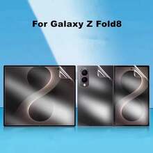 1 مجموعة متوافقة مع سامسونج جالاكسي Z Fold 8 Ultra، جالاكسي Z Fold 8، جالاكسي Z Fold 7، جالاكسي Z Fold 6 فيلم حماية الشاشة TPU مجموعة كاملة فيلم هيدروجيل الشاشة الداخلية + الشاشة الأمامية + الشاشة الخلفية شفاف فائق الوضوح مقاوم للخدش مقاوم للسقوط تغطية كاملة حماية الشاشة القابلة للطي فيلم ناعم - شفاف - مشاهدة 3