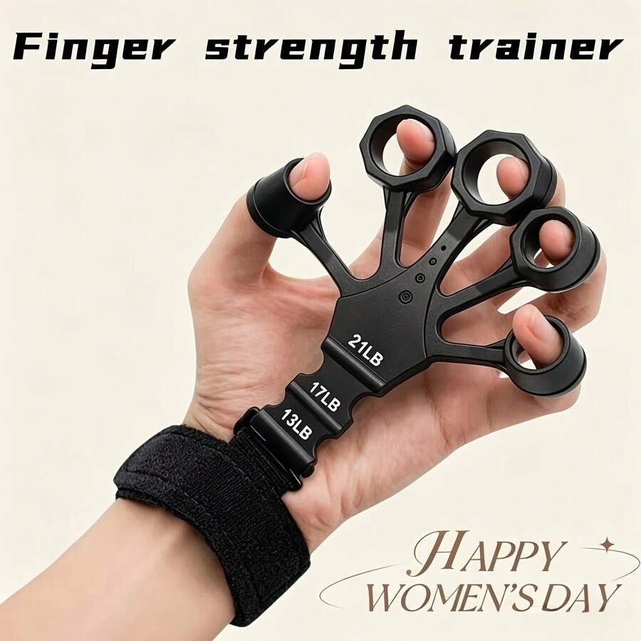 2pcs Finger Exerciser, Adjustable Resistance, Grip Strength Trainer, For Arm And Palm Muscle Training And Rehabilitation, Suitable For Athletes And Daily Use. - Multicolor - View 1