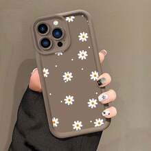Funda para teléfono: Funda con diseño de flores blancas y lunares, adecuada para iPhone 17, 17 Pro, 17 Pro Max, 15, 15 Pro, 15 Pro Max, 16, 16 Pro, 16 Pro Max, X y otros modelos, funda protectora suave a prueba de golpes que cubre todo el cuerpo. - Negro - Ver 7