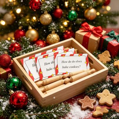 Christmas Elf Arrival Gift Set - Includes Humorous And Fun Burrito Stick And Card, Elf Props Gift And Party Favors For Celebrating Christmas Holidays