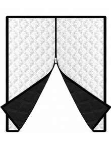 Winter Thickened Windproof Warm Curtains With Zipper, Self-Adhesive No-Drill Blackout Thermal Curtains, Helps Reduce Cold Drafts And Heat Loss - Zippered Thermal Curtain - View 6