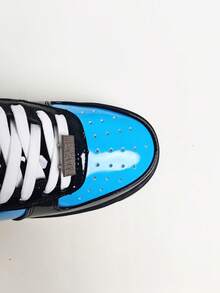 A BATHING APE STA LOW Sneakers Blue Black BAPE Skate Shoes - Blue - View 5
