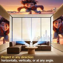 Magcubic HY300Pro Portable Home Theater Projector, Powered By Android 14 System, Compatible With Smartphone/Tablet/Laptop, Supports Native 720P And 8K Resolution, WiFi6/BT5.4, Auto Keystone Correction, Manual Focus, Comes With Portable Stand Suitable For Bedroom/RV, LCD Display - Hy300 - View 4