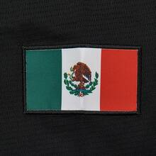 Unisex Mexico Baseball Jersey Our Lady Of Guadalupe 3D Print Stitching Button Front Short Sleeve Baseball Shirt - Black - View 7