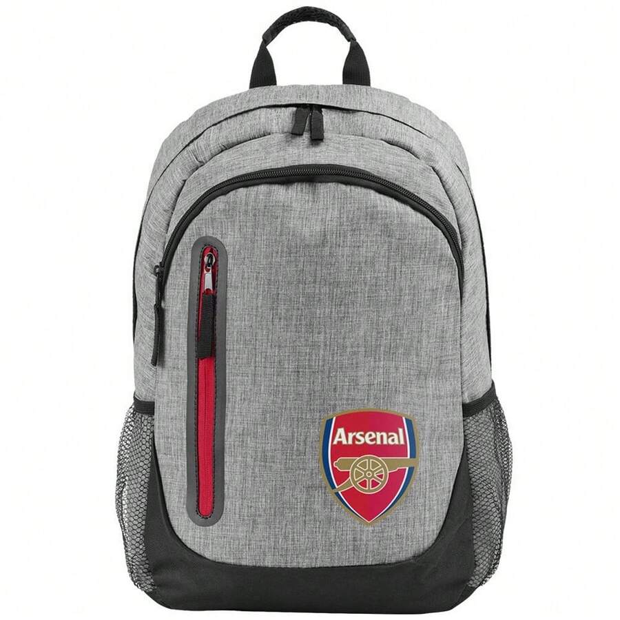 Arsenal FC Backpack - Grey/Red Marl - View 1