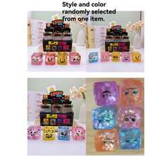 1pc Halloween Cube Squeeze Toy, Soft Non-Sticky Stress Relief Gadget, Fun Boredom Buster Halloween - Multicolor - View 11