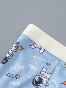 4pcs/Pack Celana Dalam Boxer Anak Laki-Laki Nyaman dan Lembut dengan Motif Kartun - MultiWarna - View 5