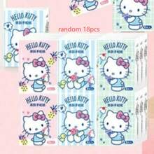 Sanrio 9/18 Small Pack/Set Exquisite Handkerchief Tissues, Cute Hello Kitty Printed Chiffon Paper, Portable Cartoon Pattern Facial Tissues, Suitable For Office, Birthday Gift, Wedding, Restaurant, Back To School Season - Cartoon - View 11