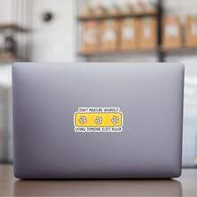 3Inch 1PC Don't Measure Yourself Using Someone Else's Ruler Motivational Sticker, Gentle Growth Reminder Design For Laptops, Notebooks, Water Bottles, Journals, Lockers, Perfect Gift For Office Workers, Creatives, Parents, Therapists, Encouragement - A - View 2