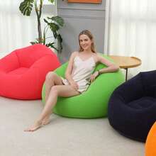 Slouchy Bean Bag Sofa Cover Chair, No Filling, Lounge Chair, Bean Bag Sofa Bed, Tatami Sofa, High-Quality Inflatable Bed For Living Room - Multicolor - View 10
