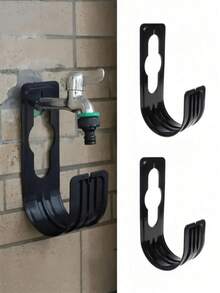 1pc Garden Hose Hook, Plastic Wall-Mounted Hose Holder, Home Supplies (Plastic) - A - View 5