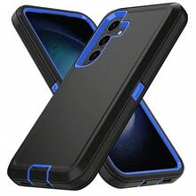 Durable Shockproof Protective Case For Phones - Black/Blue, Heavy-Duty Dual-LayercShock-Absorbing Protective Shell, With Port Dust-Proof And Scratch-Resistant, Compatible With IPhone Series, Unisex, Everyday Use - Black Blue - View 46