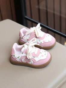 Sepatu Sneakers Bayi Model Baru, Lapisan Dalam yang Nyaman - Berwarna merah muda - View 6
