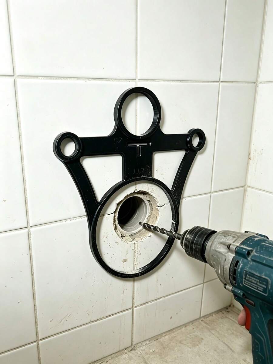 Toilet Installation Positioning Tool, Pipe Layout Positioning Tool, Renovation Tool, Can Be Used For Toilet Installation Position Positioning, Ensuring Bathroom Space Layout, Suitable For Shopping Malls, Homes, Hotels, Homestays And Other Various Locations Toilet Installation - Multiple Styles - View 1