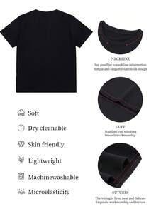 Men T-Shirts - Black - View 6