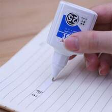 Correction Fluid (3 Pieces Per Set), With Super Strong Coverage, Quick-Drying Formula That Does Not Smudge, Smooth Application Without Breaking The Line, Easily Corrects Writing Errors, And Keeps The Paper Surface As Clean And New As Ever - 3PCS - View 5