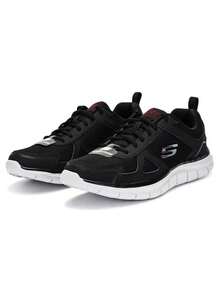 Skechers Sepatu Olahraga Kasual Pria Bertali, Ringan, Bernapas, dan Empuk - Hitam dan Putih - View 1
