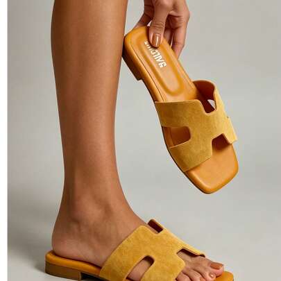 Women's Summer Sandals, Elegant Women's Sandals, Yellow Sho…