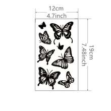 1 Sheet Butterfly Tattoo Sticker Waterproof And Durable Temporary Tattoo - Brown - View 3