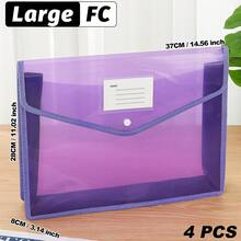 A4/B5/FC Back-To-School Must-Have | Transparent Snap-Button Expanding File Bag,Multi-Color Durable PP Accordion Pocket,Lightweight Waterproof Organizer For Students&Office,Cute Stationery Storage For Campus,Daily Commute, Study Group,Travel - Landscape - View 37