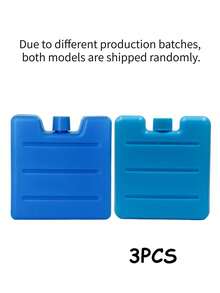 1/2/3PCS Reusable Air Conditioning Fan Ice Crystal Box, Water Filled Cold Storage Ice Box, Cold Chain Transportation Cooling And Preservation Ice Board, Stall Food Freezing And Insulation Box, Used For Camping Picnics, Outdoor Activities, Fishing - Multicolor - View 14