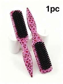 1pc Leopard Print Edge Control Hair Brush, Detangling Hair Comb, Suitable For Flyaways, Hairline Styling, Smooth Ponytail, Updo, Pointed Tail Handle For Easy Sectioning, Curly Hair Comb, Holiday Essential - A - View 13