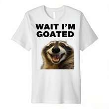 Waiting For The Raccoon Humor Meme Funny T-Shirt Brainrot Women's T-Shirt - 款式 - 查看 1
