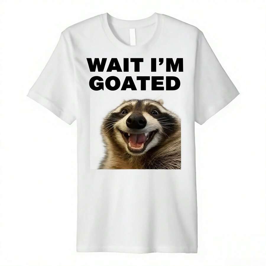 Waiting For The Raccoon Humor Meme Funny T-Shirt Brainrot Women's T-Shirt - 款式 - 查看 1