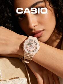 Casio G-SHOCK Watch Collection Nude Pink Octagon | Transparent Gold Square | Dark Metal Large Dial Unisex Shock-Resistant Waterproof Sports Watch - one-size - View 2