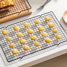 Baking Cake Cooling Rack, Bread Cooling Rack, Black Non-Stick Air Cooling, Drying Mesh, For Baking, Baking Tools, Kitchen Gadgets, Kitchen Accessories, Holiday Gift - Black - View 2