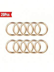 Anillo de resorte de gatillo plano, anillo de metal para llaves, anillo de hebilla redonda, adecuado para llaveros, bolsos, carteras - Reemplazo de gancho de llavero, anillo para llaves, manualidades DIY - Multicolor - Ver 13