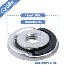 1pc Quick Release Nut, Angle Grinder Flange Nut M-14 Thread Angle Grinding Tool Flange Nut 45mm Alloy Steel Replacement Fast Locking Retaining Flange-Nut, Self Locking Quick Release Pressure Plate Fastener - Multicolor - View 7