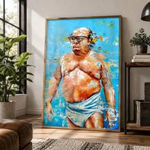1pc Modern Oil Painting Art Print Decorative Wall Poster Suitable For Bedroom, Study, Living Room, Dining Room Wall Decor, Frame Not Included - A - View 3