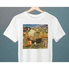 Reise der Magier, Melchior überquert das Rote Meer, Pesellino, Unisex T-Shirt, Kunst-T-Shirt, Geschenk für Sie, Geschenk für Ihn, Geschenk für Kunstliebhaber - Weiss - Übersicht 1