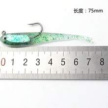 Split Tail Small Colorful Fish Soft Lure 75mm 6.5g Realistic Soft Bait Fishing Lure With Hook And Packaging Lead Fish Fishing Accessory - Multicolor - View 8