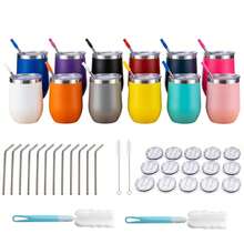Termo 16oz(480ml) Acero Inoxidable, Antifugas, Incluye Popotes, Cepillo y Esponja, Vaso Termico Para Cerveza, Te Helado, Cafe, Chocolate, Termo Para Bebidas Calientes y Frias - Rosa - Ver 8
