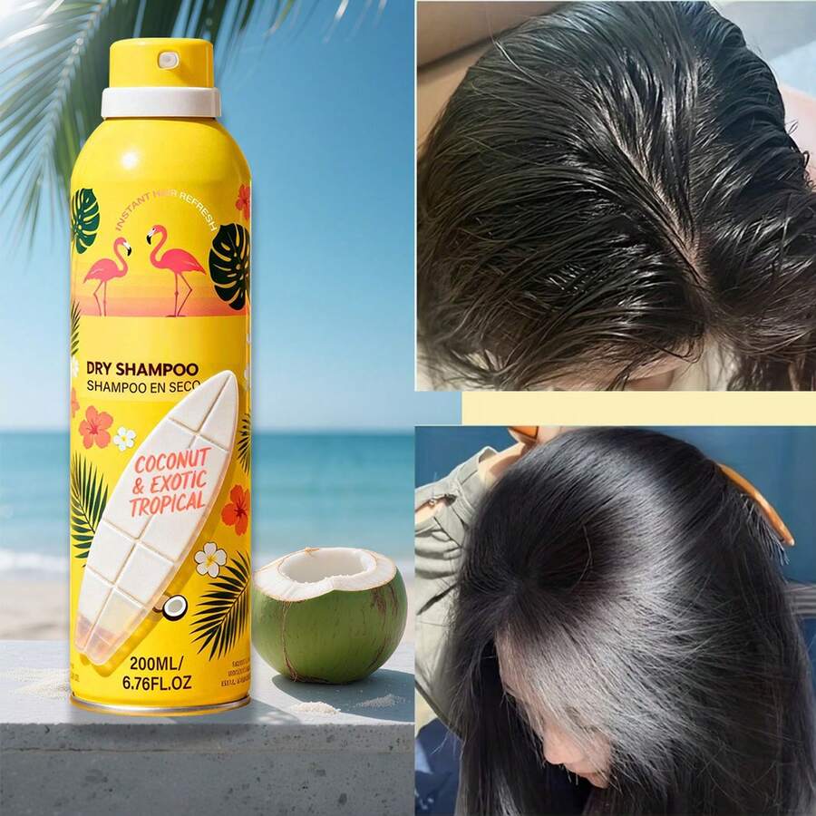 Spray de Esencia de 200 ml,spray voluminizador cabello graso frescura control grasa sin lavado fácil uso seco,Hidrata Suavemente el Cabello Seco,Regalo Ideal para Esposas y Madres, y Perfecto para Cumpleaños/Viajes - Spray - Ver 1