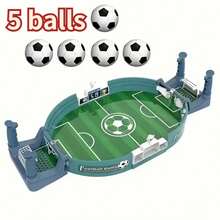 Juego de Futbolín para Dos Jugadores, Juego de Mesa Educativo Interactivo para Padres e Hijos, Mesa de Fútbol de Mesa - Blanco - Ver 1