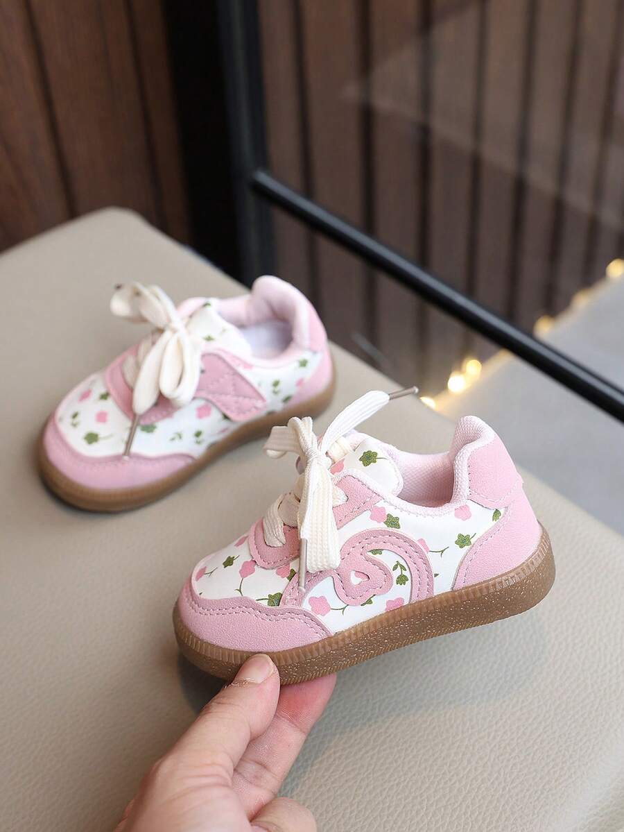 Infant Fashion New Style Sneakers With Comfortable Lining - Pink - View 1