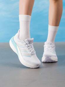 Adidas Women's Running Shoes CUSHIONNOVA Fitness Training Breathable Lightweight Shock-Absorbing Running Shoes LC3750 - White/White Metallic/Purple - View 11